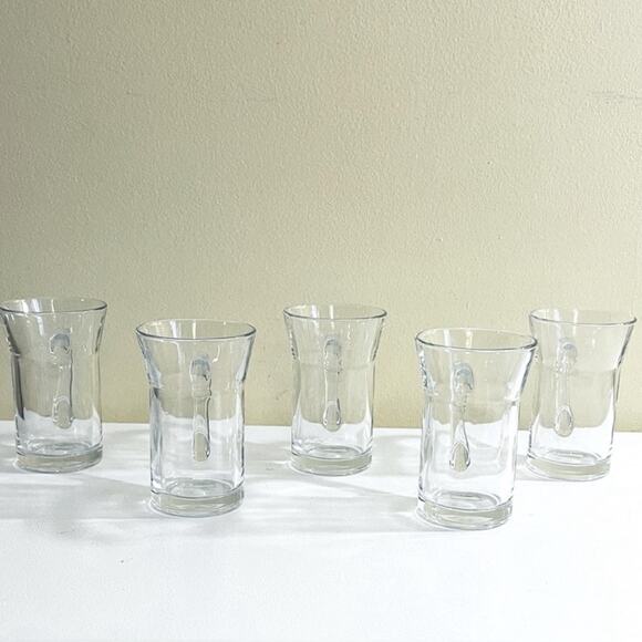 5 Vintage Bormioli Rocco Cappuccino Coffee Cups Mugs Tempered Glass Cup Mug - Picture 5 of 8